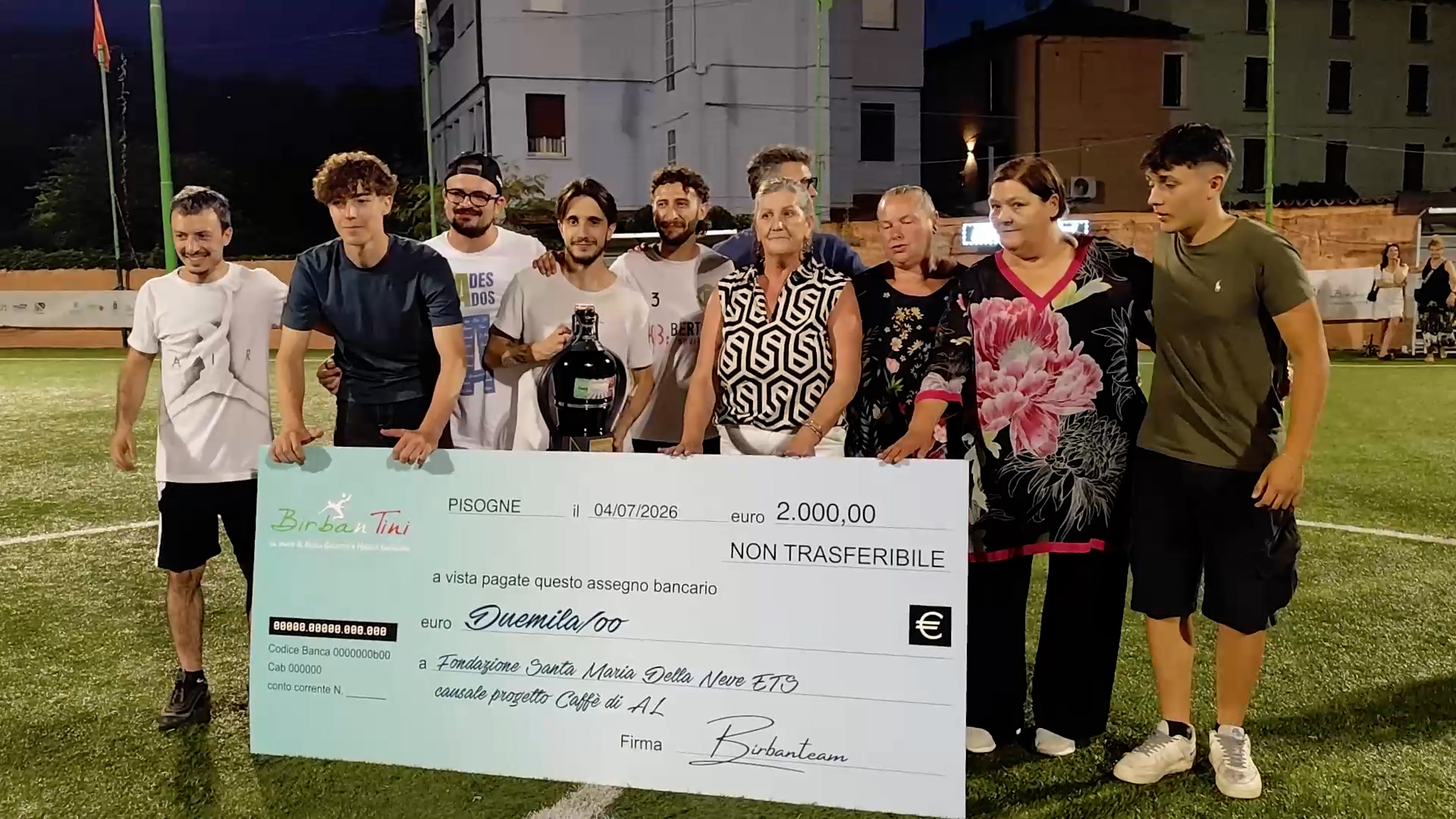 Pisogne, calcio e solidarietà per il 