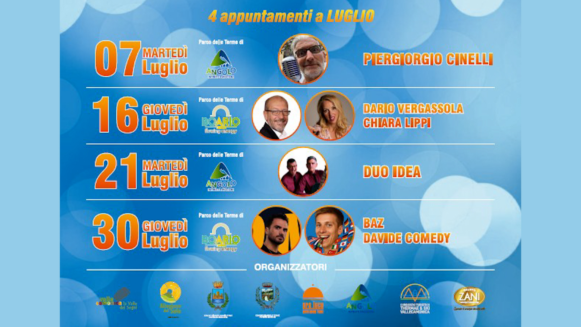 Smile Festival, si ride nei parchi di Angolo e Boario