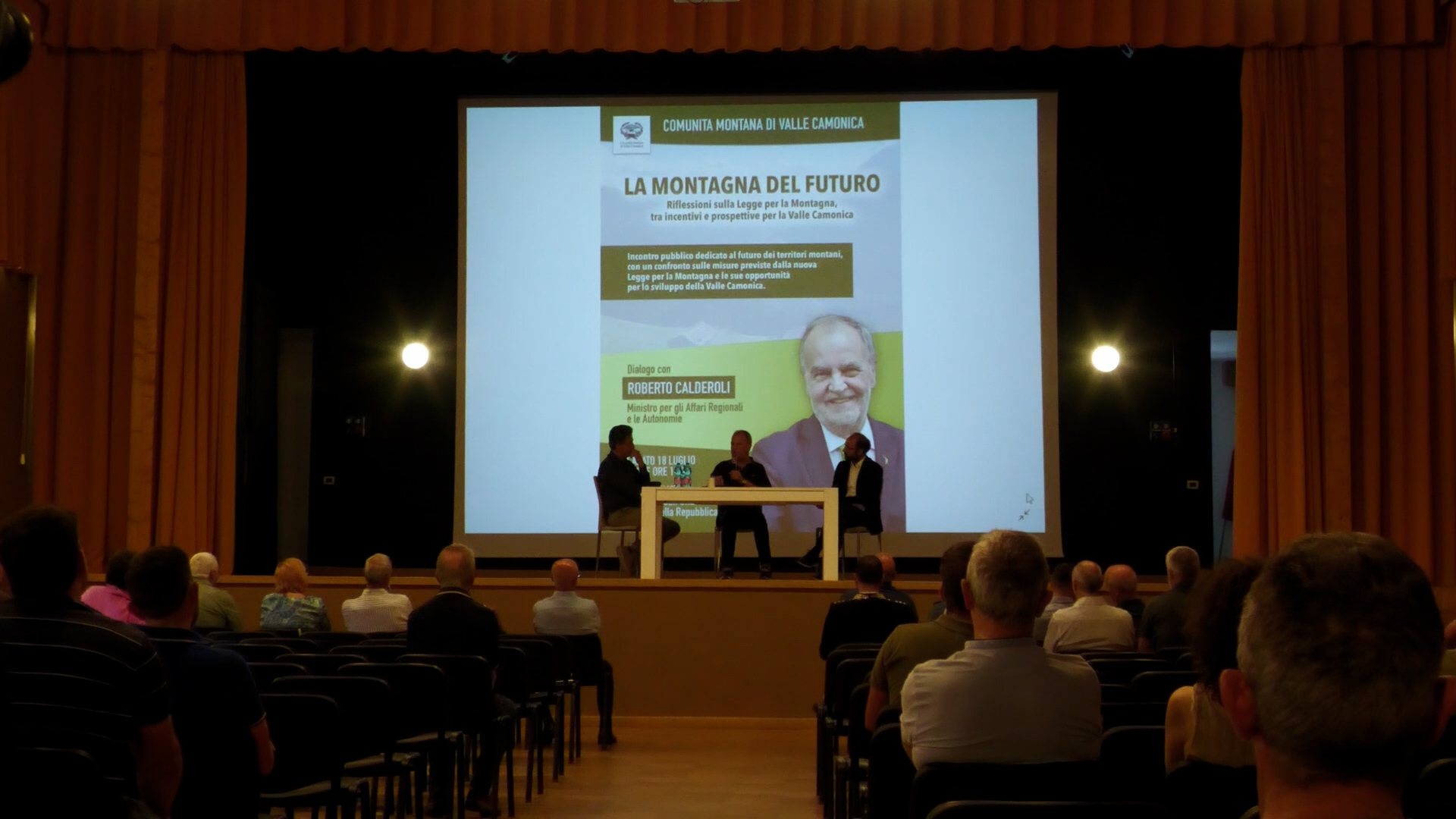 Berzo Demo, il ministro Calderoli parla della 