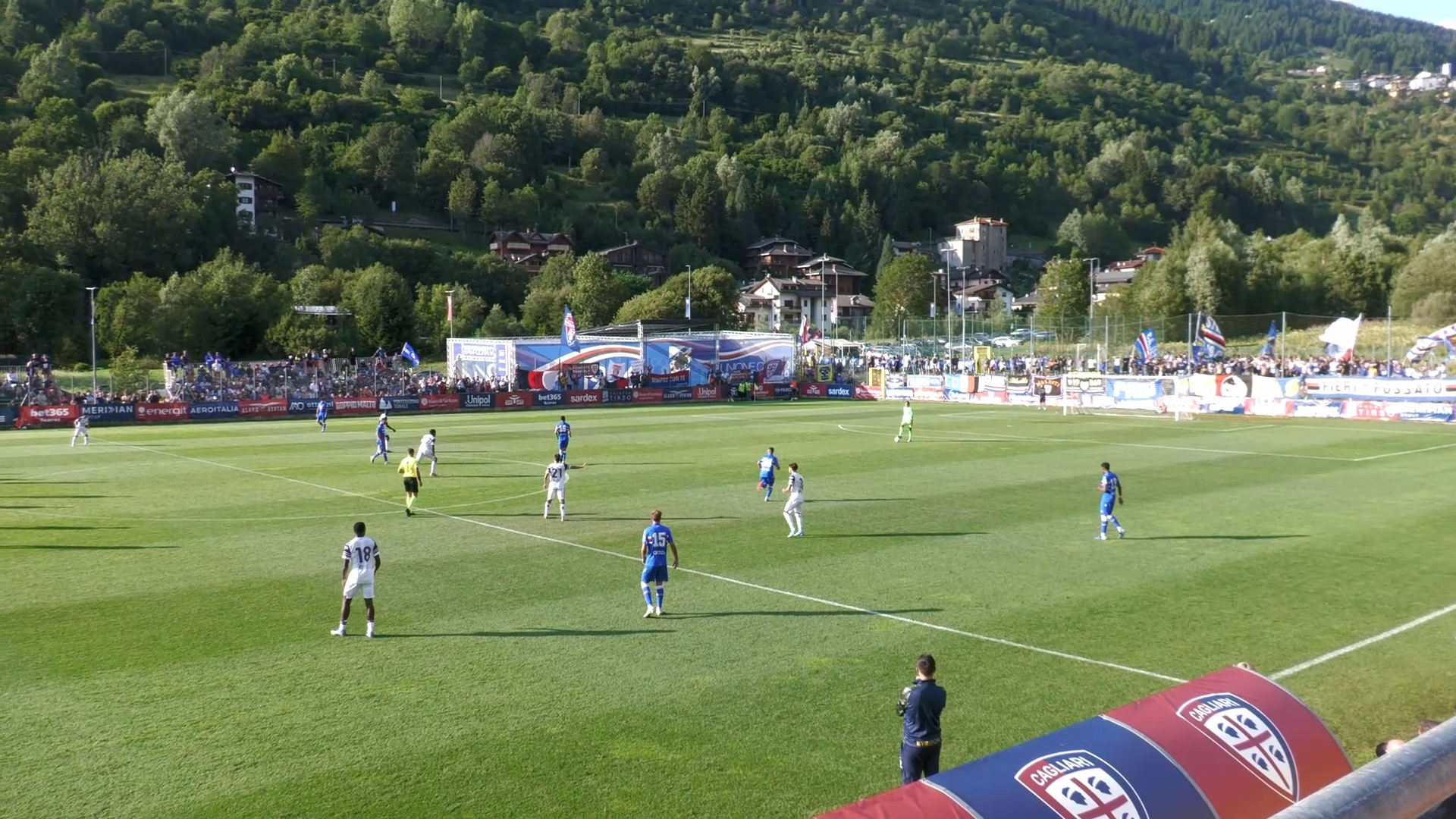 Amichevole in alta quota tra Cagliari e Sampdoria