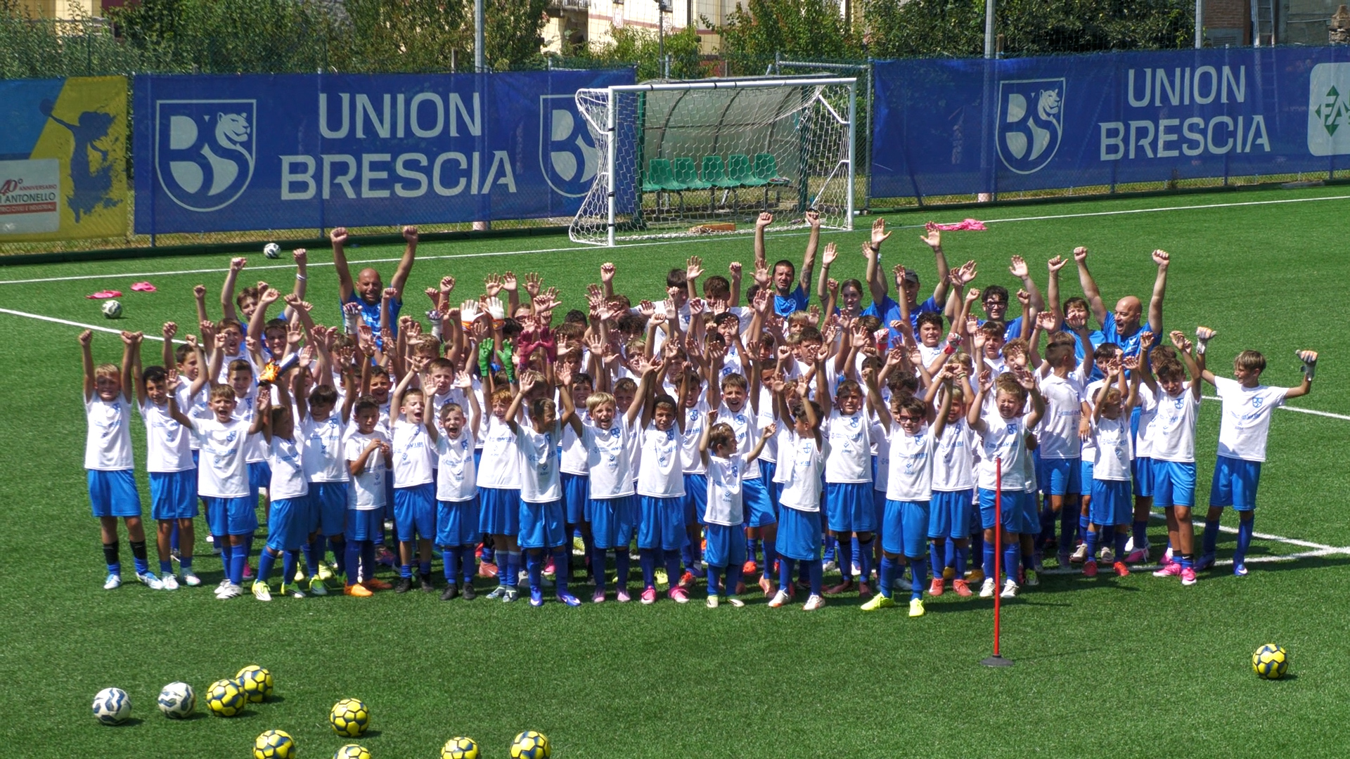 Ottantacinque giovani in campo con l'Union Brescia