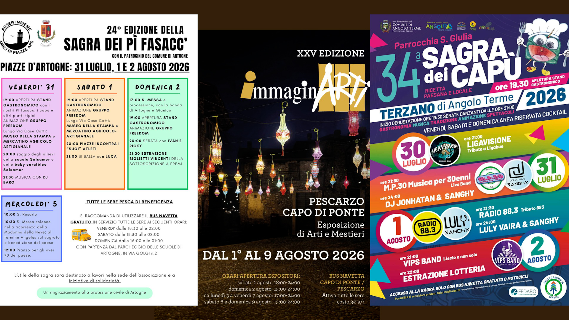 Tante proposte per il weekend. E per chi ama i piatti della tradizione c'è l'imbarazzo della scelta