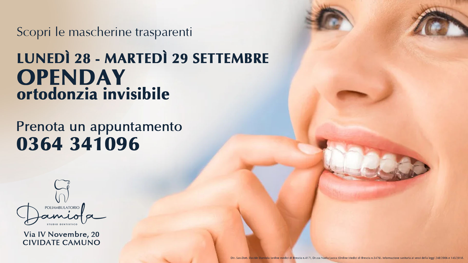 POLIAMBULATORIO DAMIOLA OPEN DAY POPUP