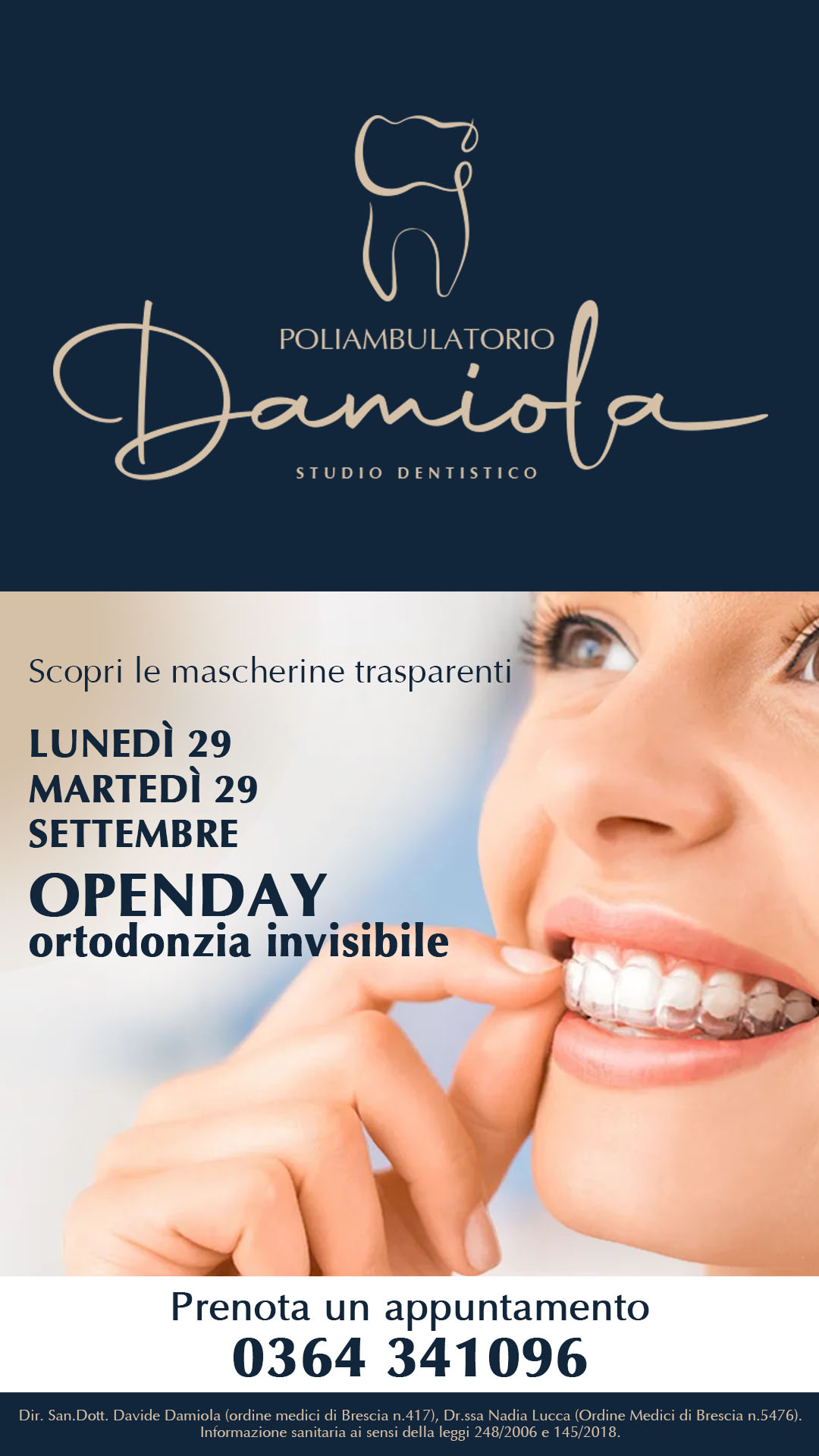 POLIAMBULATORIO DAMIOLA OPEN DAY POPUP