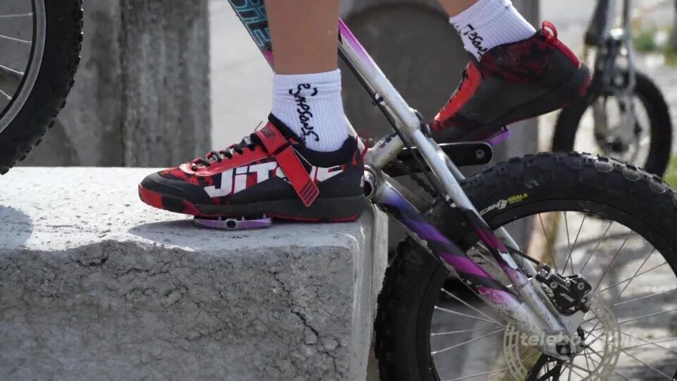 Roberto Corrent festeggia il titolo italiano bike trial