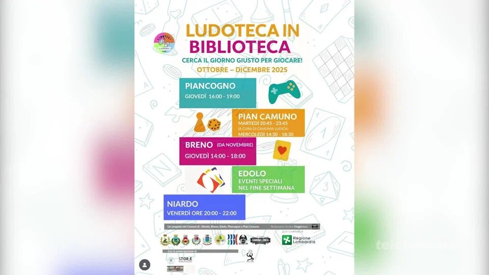 “Ludoteca in Biblioteca” raggiunge 5 Comuni