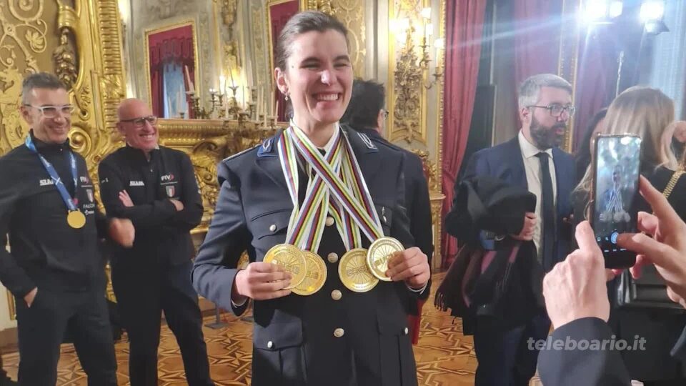 Claudia Cretti al Quirinale con i campioni del mondo