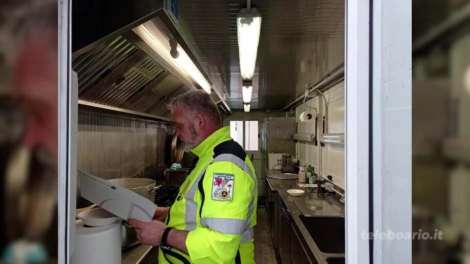 Olimpiadi, Arnica in cucina per la protezione civile
