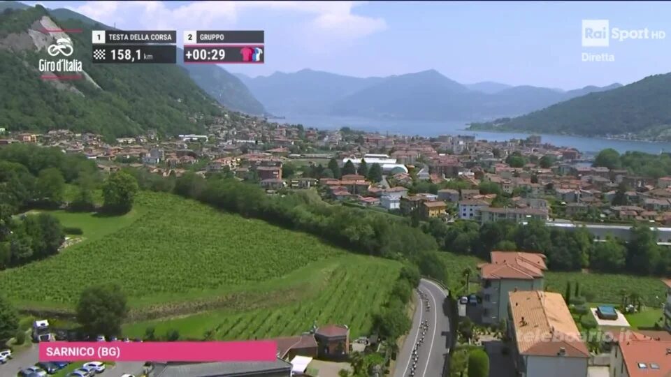 Sul Sebino la 17esima tappa del Giro d’Italia