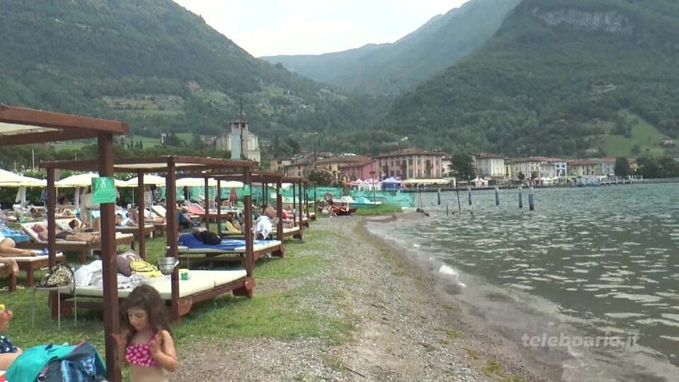 Alto Sebino, spiagge piene e ottime prospettive