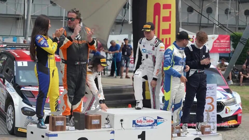 Mabellini- Lenzi sul podio camuno del rally del sebino