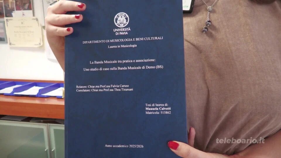 La banda di Demo in una tesi di laurea grazie a Manuela Calvetti