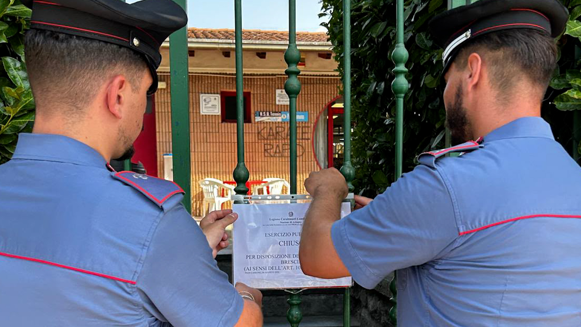 Chiuso per 15 giorni il “Bar Sport Santa Giulia”