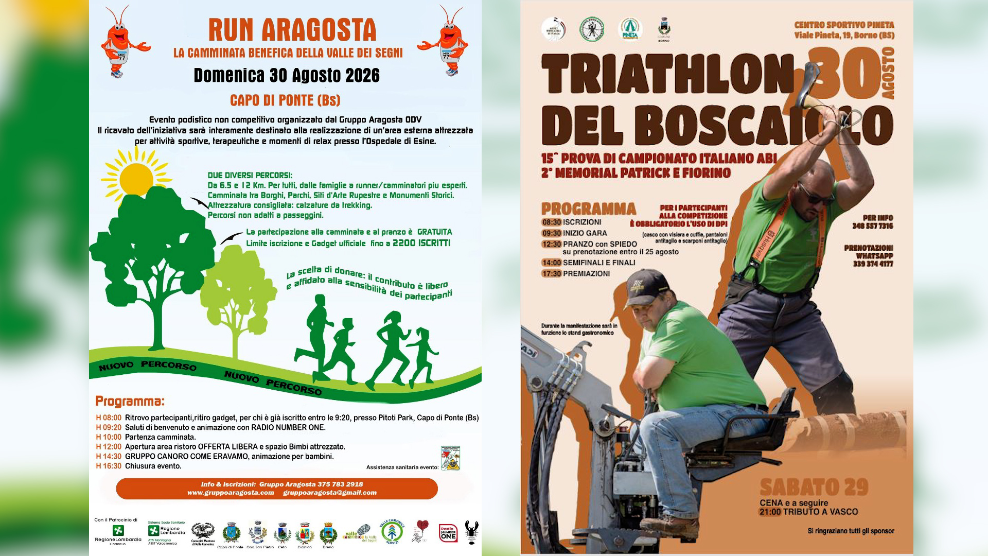 Un weekend di solidarietà, sagre e incontri