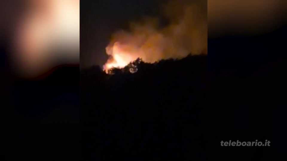 Sellero, incendio in località Creda, al lavoro VF e AIB