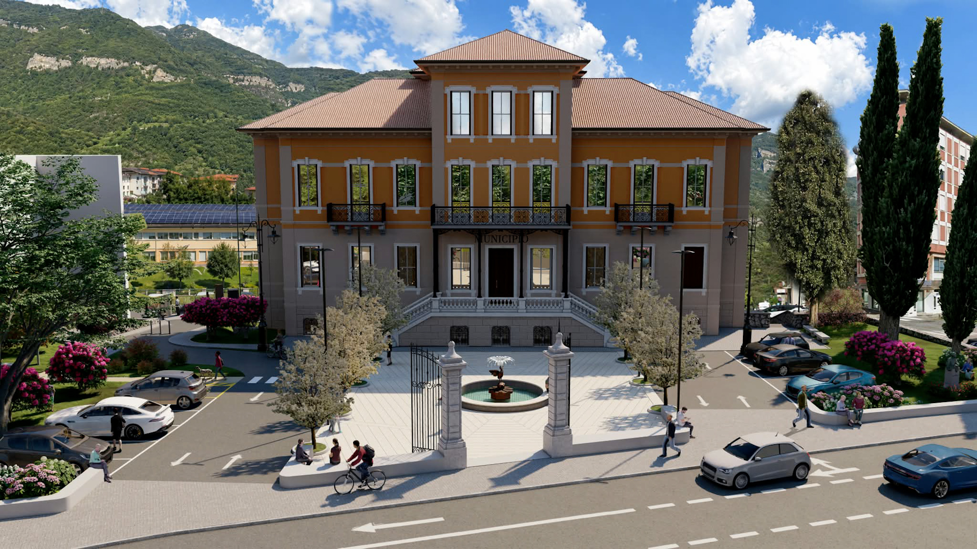 Breno, partiti i lavori per la nuova piazza del municipio