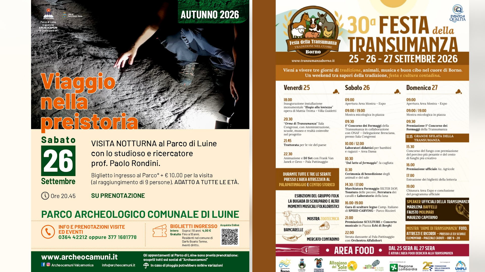 Weekend d’autunno con tanti eventi