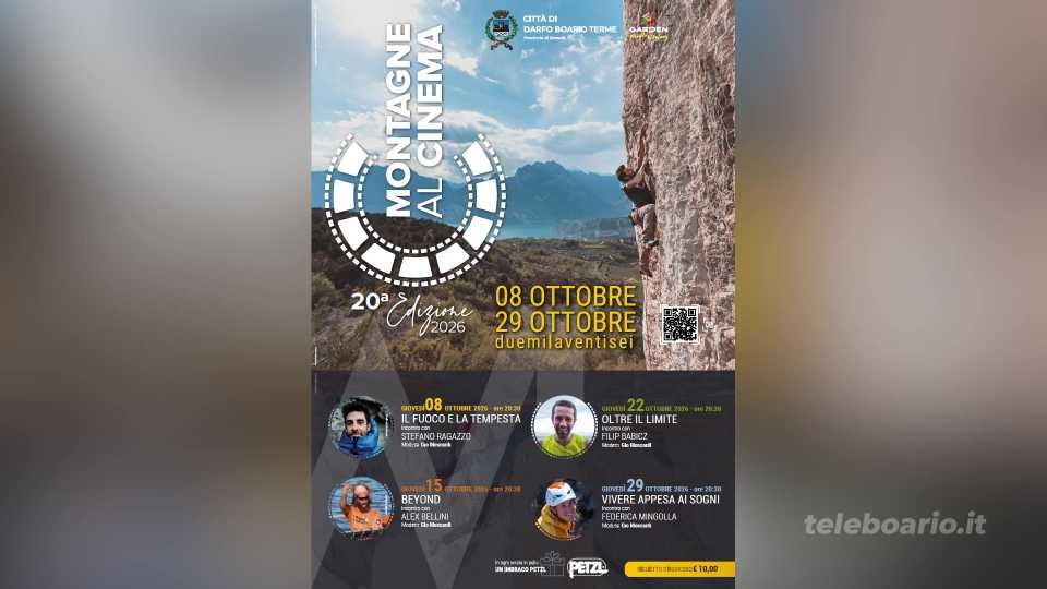 20 anni di “Montagne al cinema”, a ottobre 4 serate