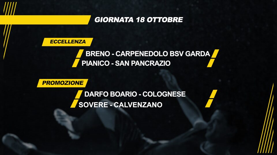 Domenica di impegni casalinghi nel calcio locale