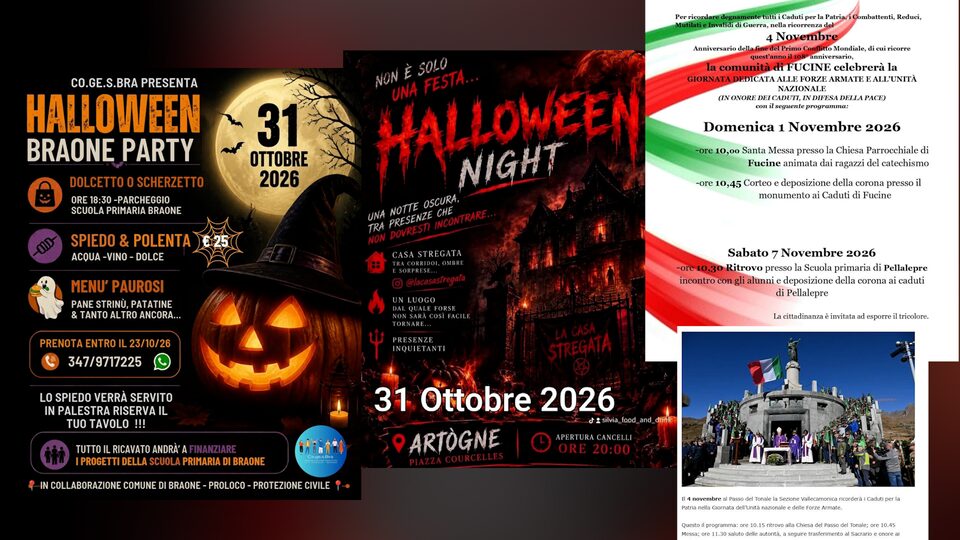 Weekend da paura con le feste di Halloween
