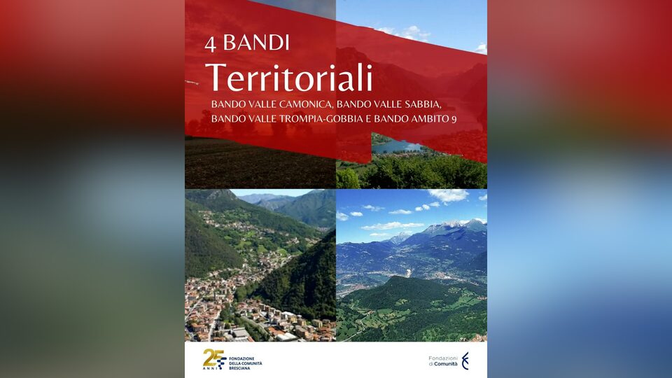 Fondazione Comunità Bs: 140mila euro per quattro bandi
